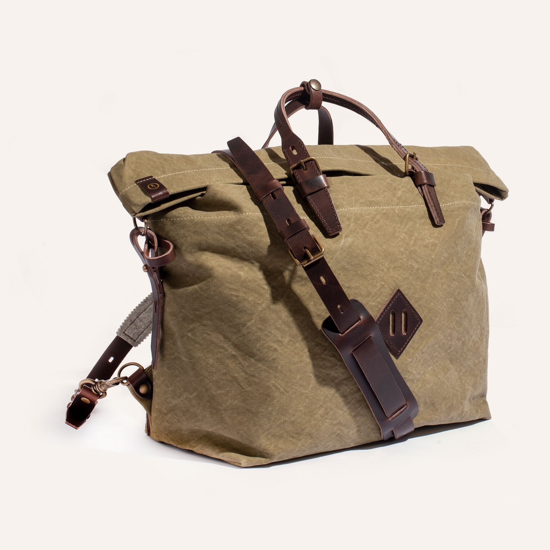 Woody L Backpack - Khaki stonewashed (image n°2)