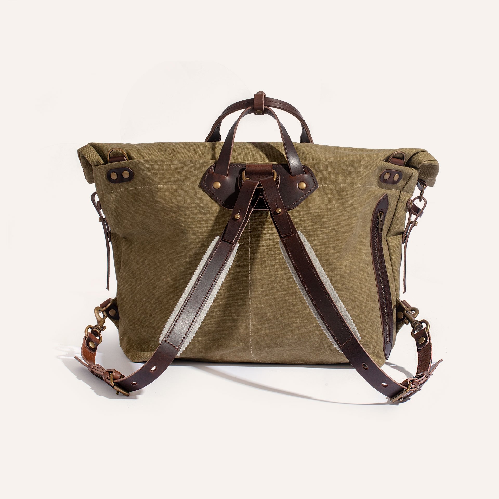 Woody L Backpack - Khaki stonewashed (image n°3)