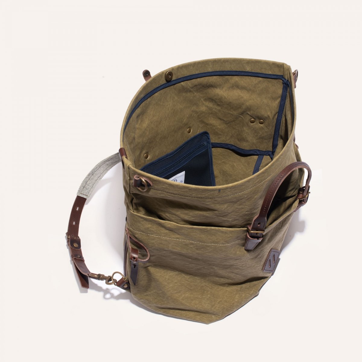 Woody L Backpack - Khaki stonewashed (image n°4)