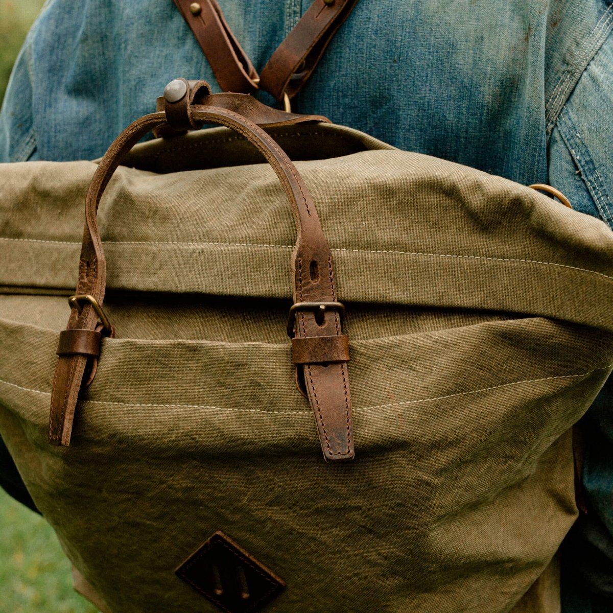 Woody L Backpack - Khaki stonewashed (image n°6)