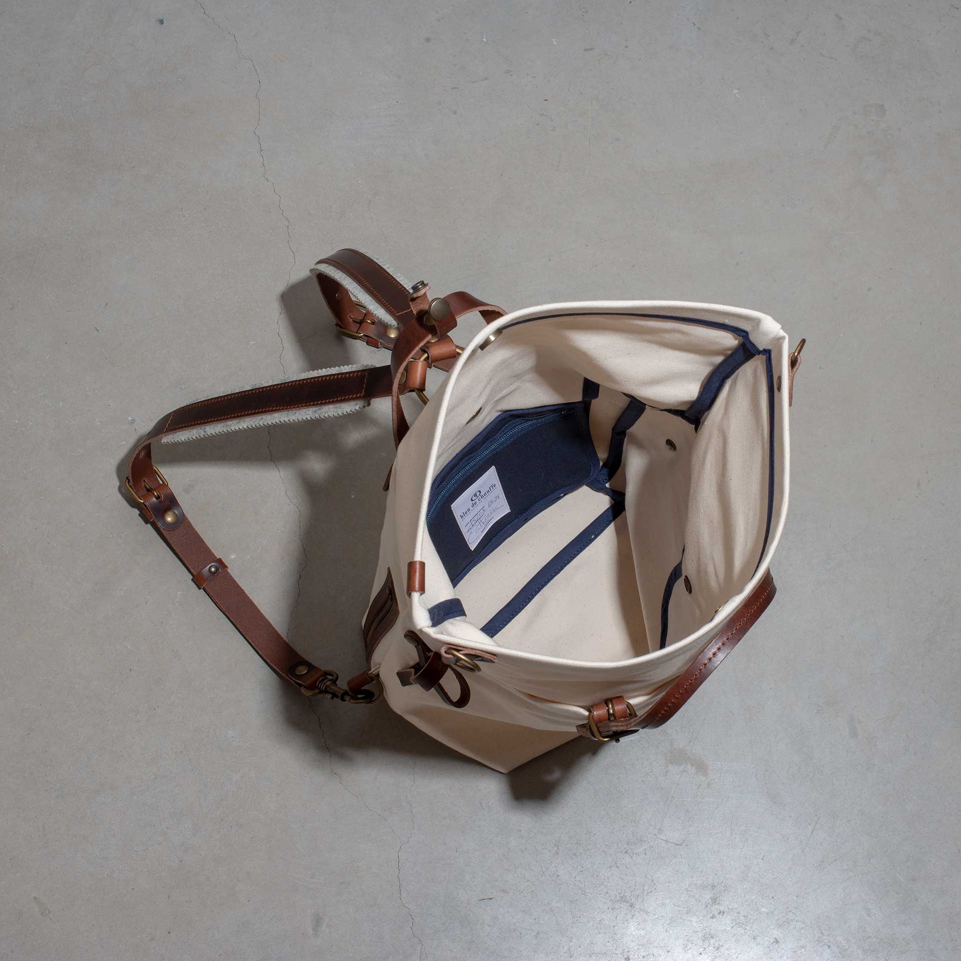 Sac à dos Woody S - Ecru (image n°4)