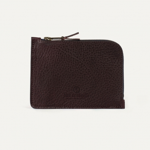 Porte monnaie zippé Daron - Tourbe