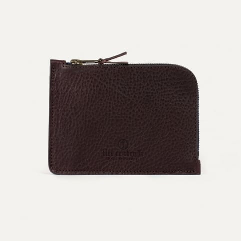 Porte monnaie zippé Daron / XL - Tourbe