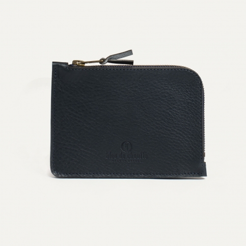 Daron zippered purse / XL - Navy Blue