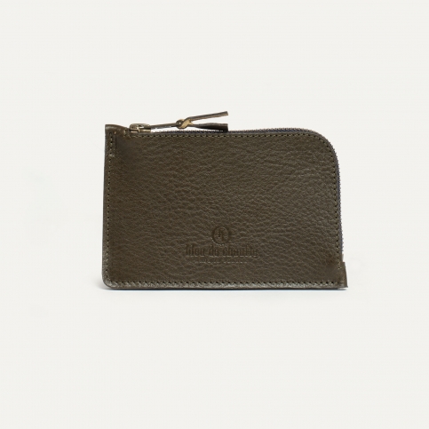 Pognon zippered purse  / L - Khaki