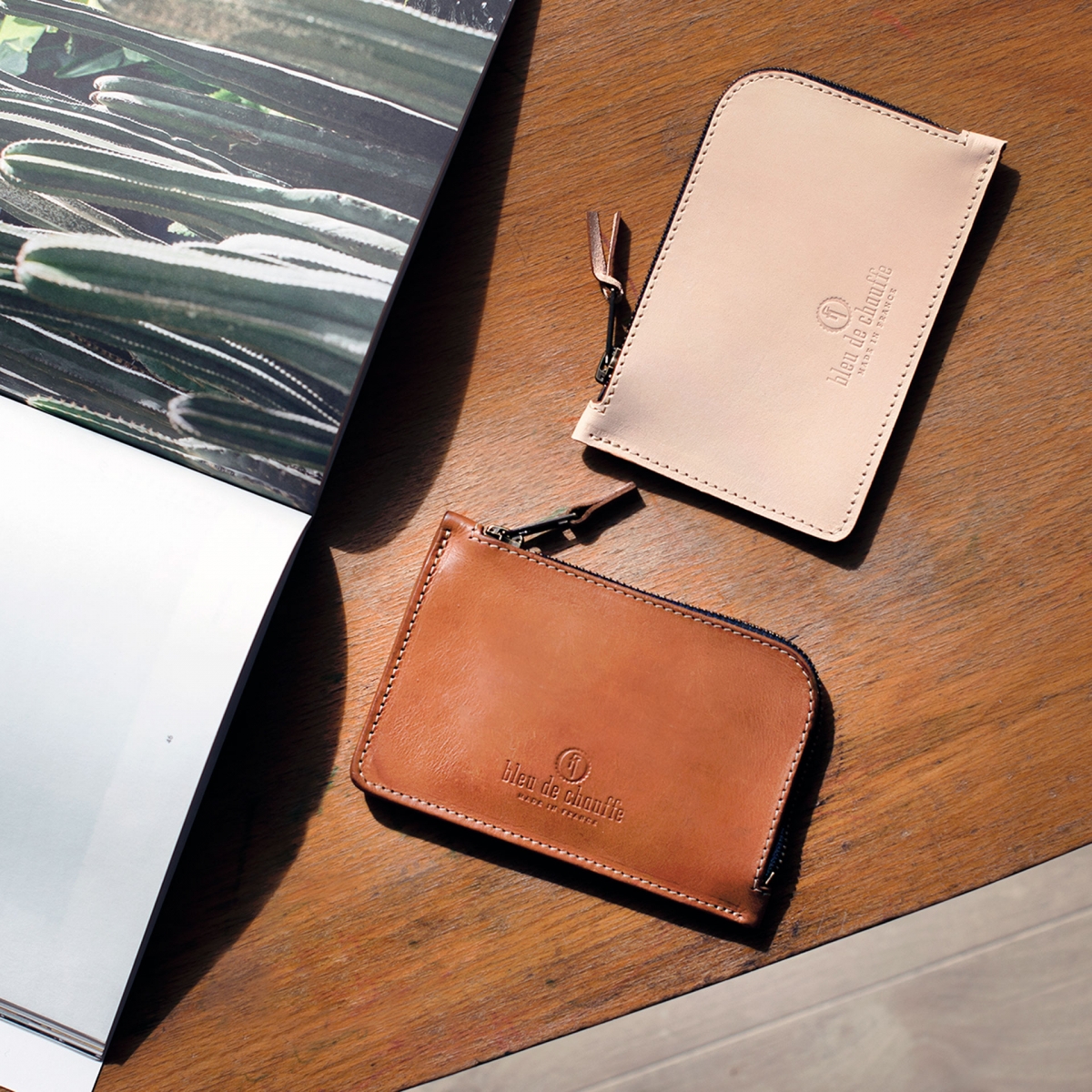 Pognon zippered purse  / L - Khaki (image n°5)
