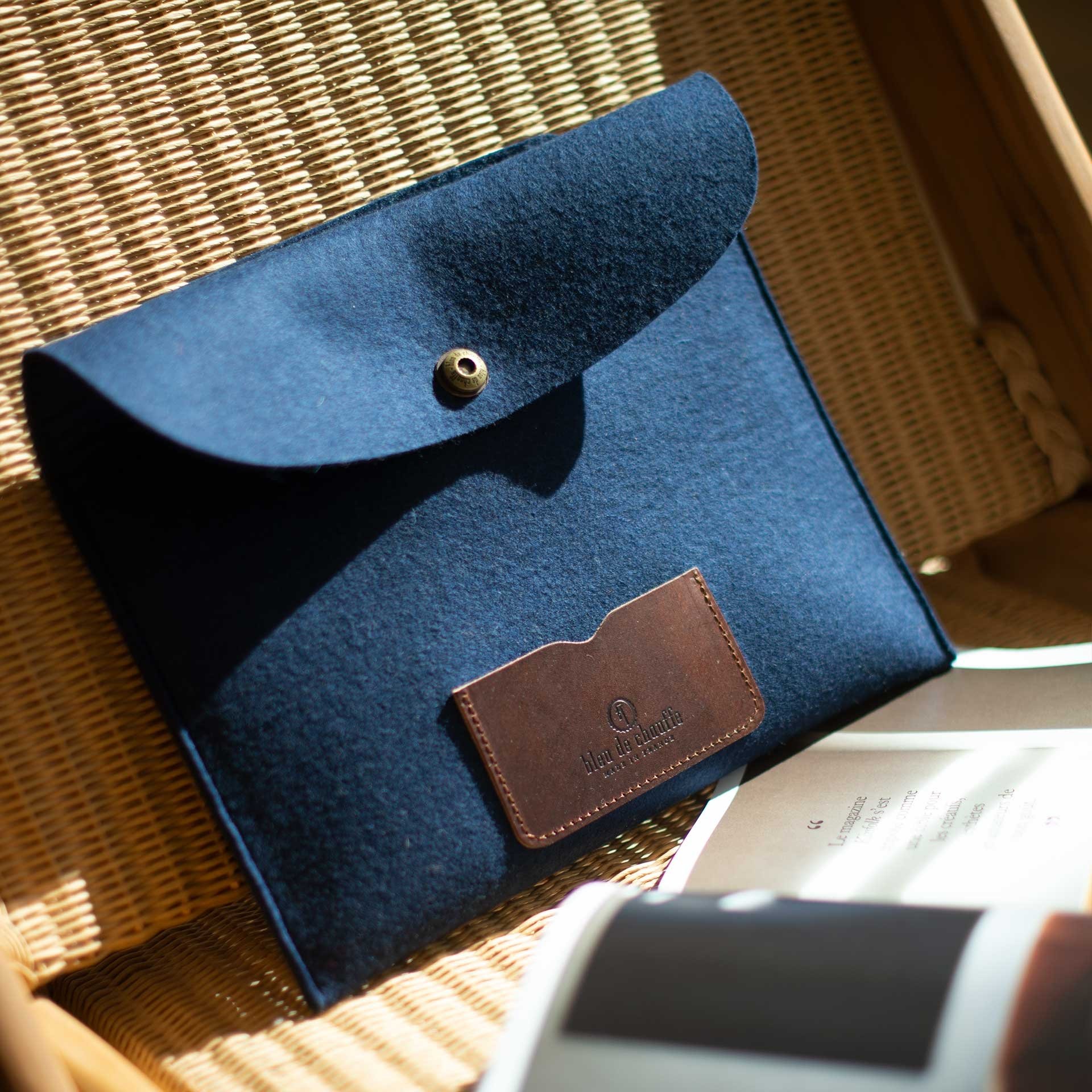 Miky iPad sleeve - Blue Felt (image n°3)