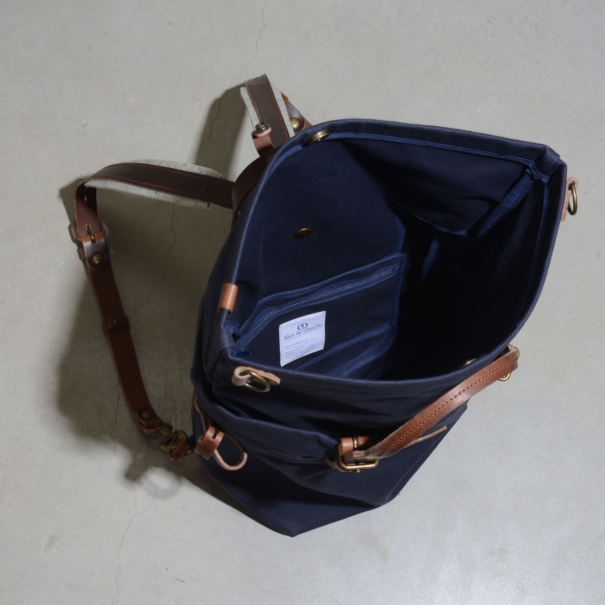 Woody L Backpack - Navy Blue (image n°4)