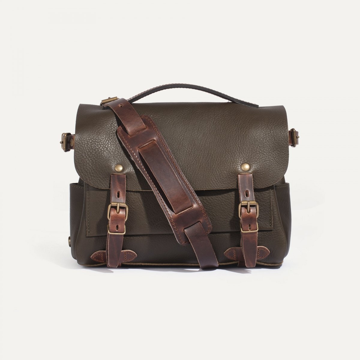 Postman bag Éclair S - Khaki - Crossbody bag - Made in France