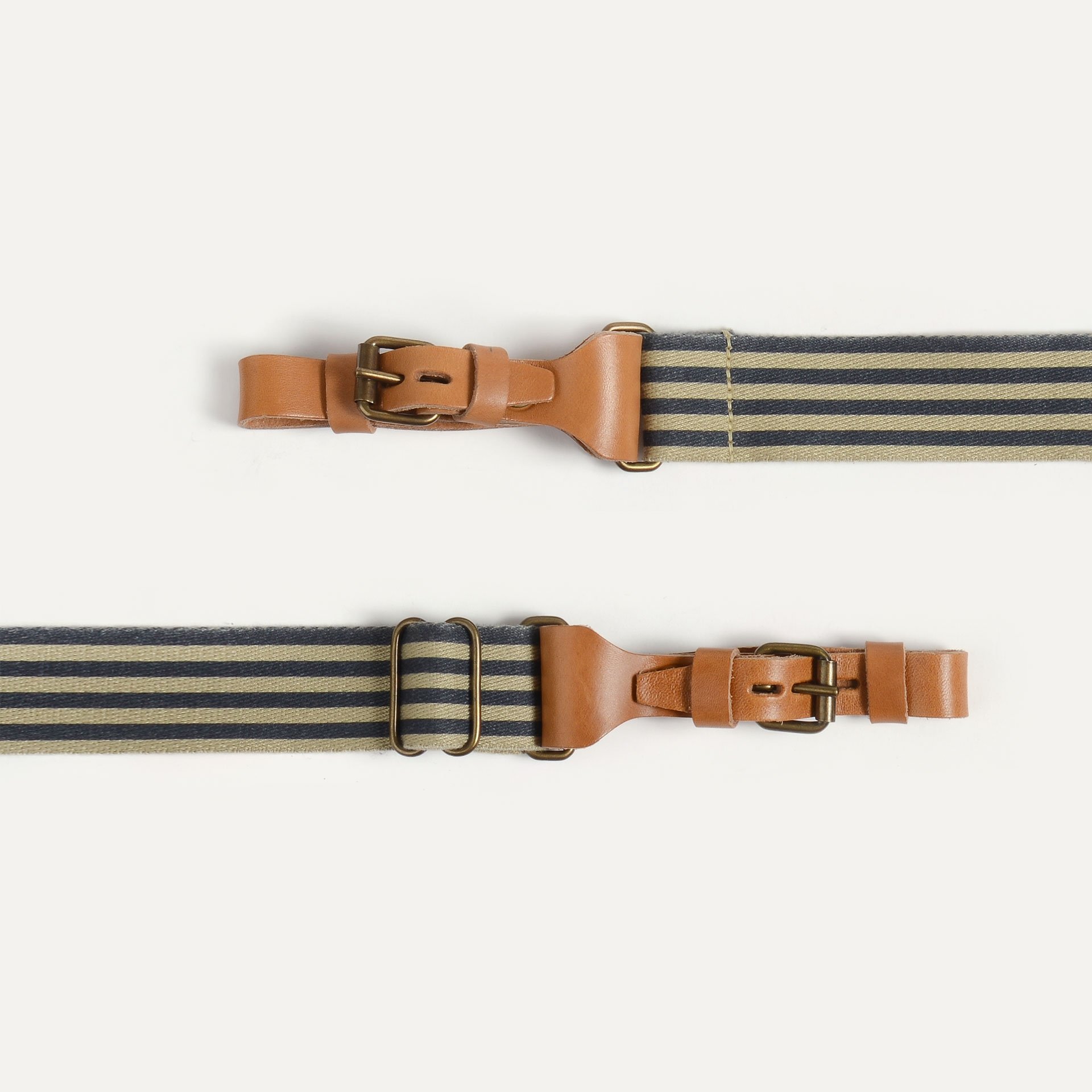 Musette STRIPE shoulder strap - striped Marine Blue (image n°2)