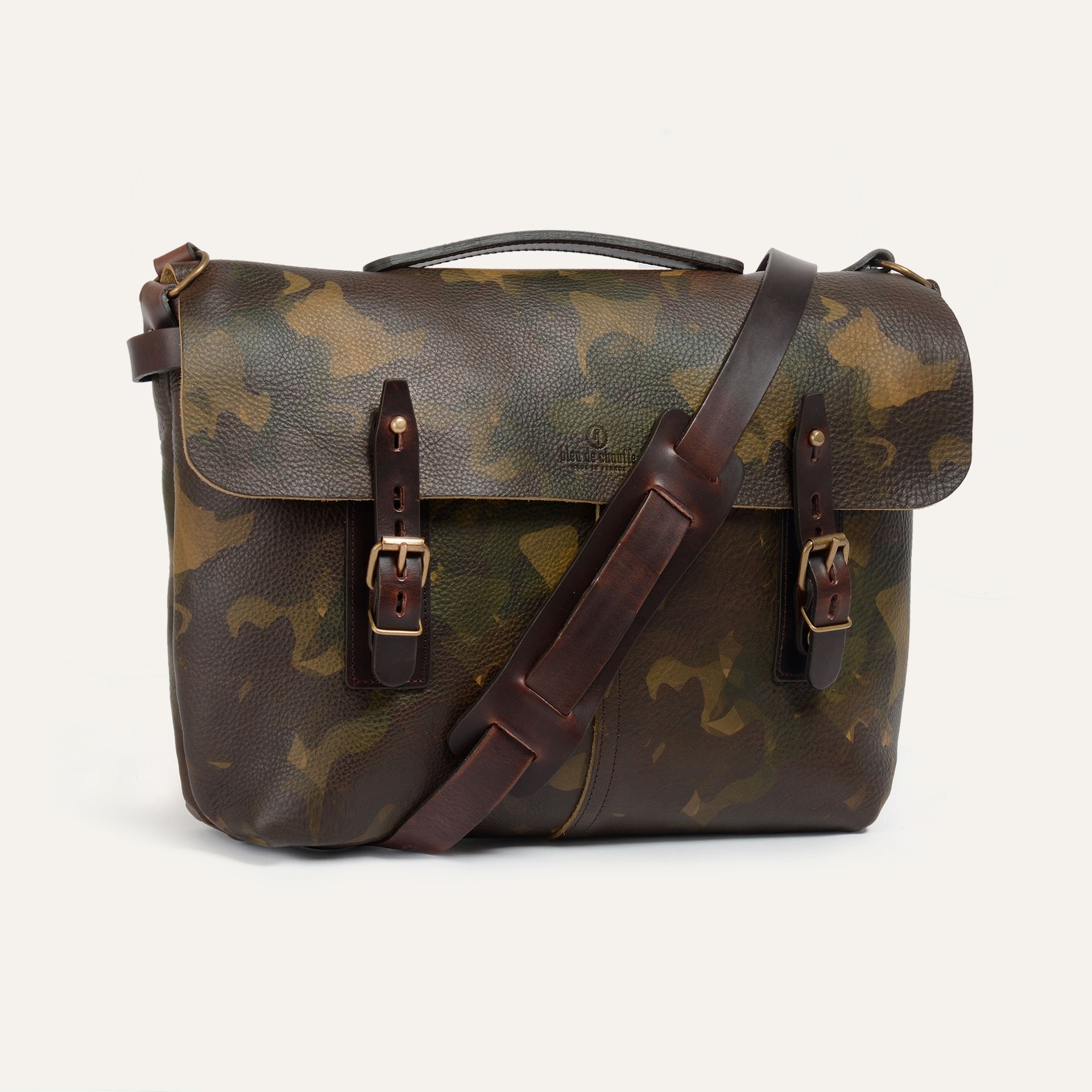 Lucien Satchel bag Camo Men s messenger bag Made in France