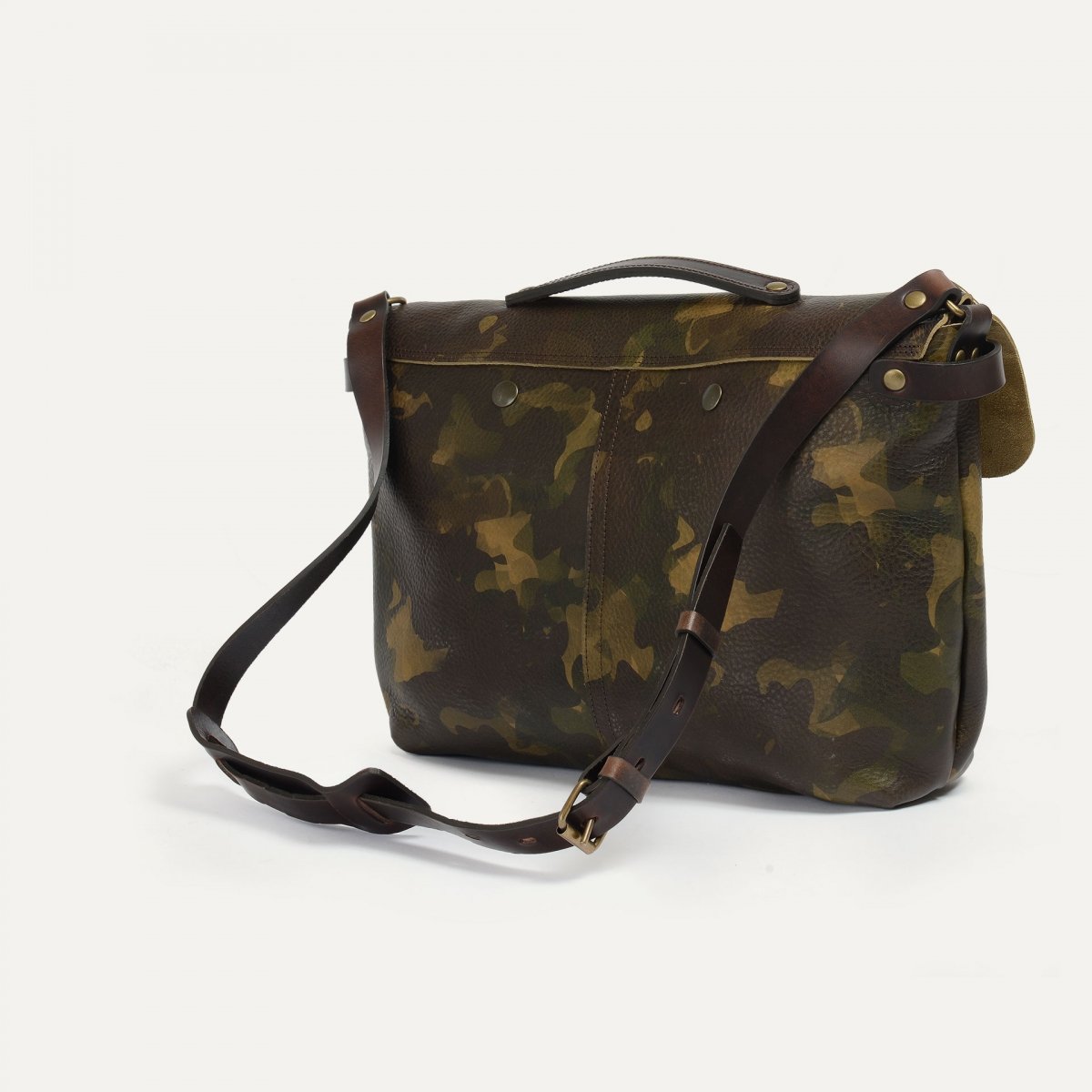 Lucien Satchel bag - Camo- Men's messenger bag - Made in France