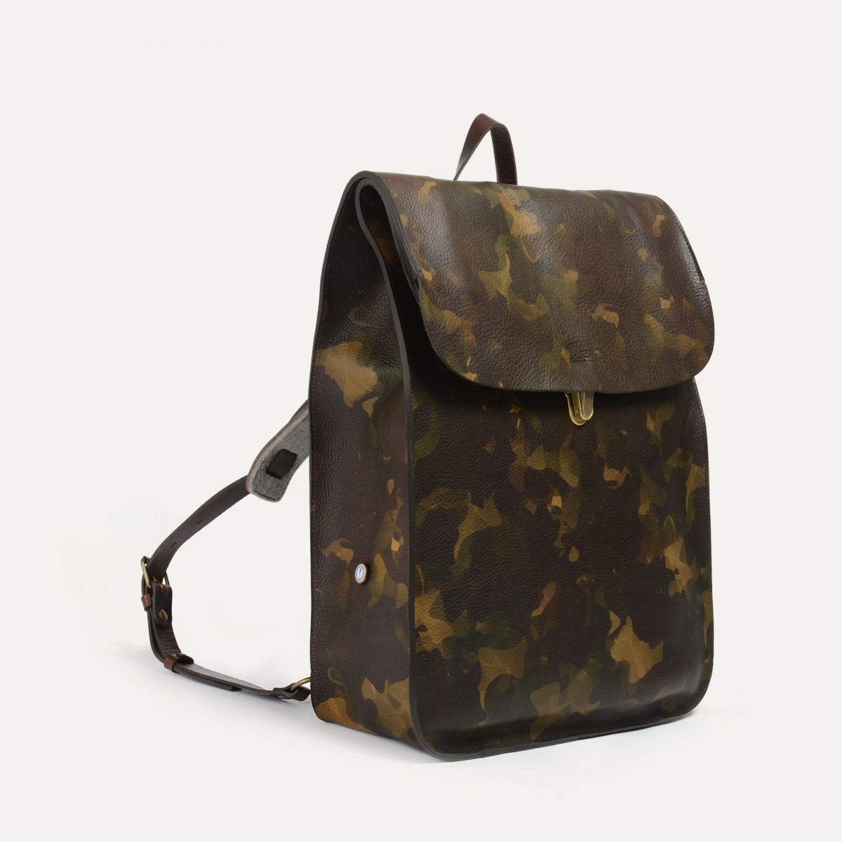 Arlo leather backpack - Camo / E Pure (image n°2)