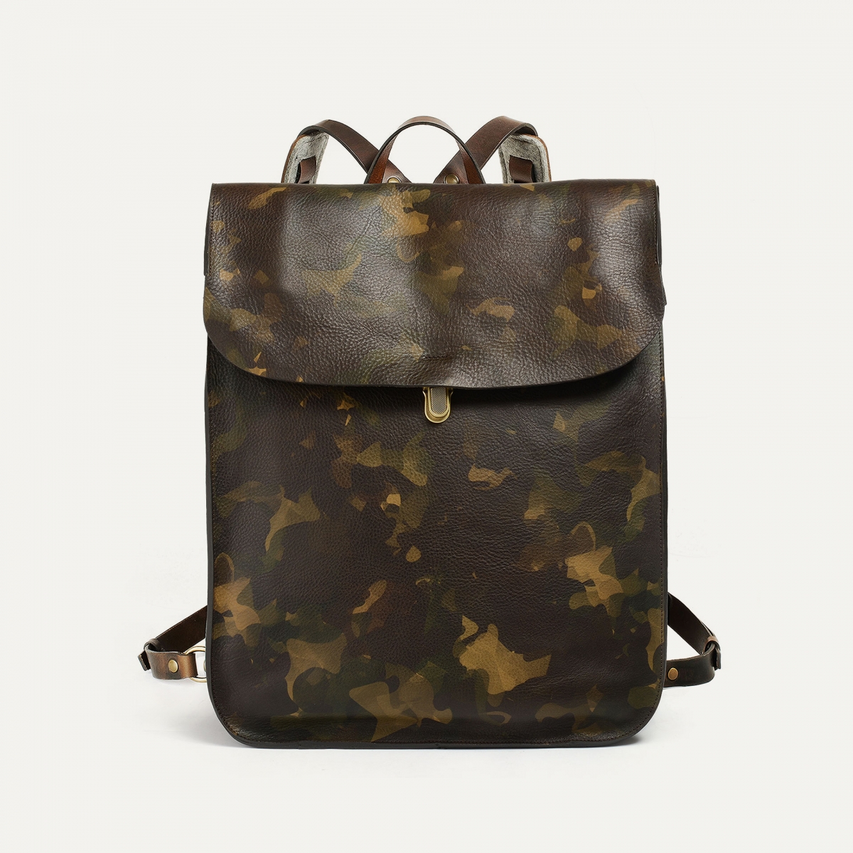 Arlo leather backpack - Camo / E Pure (image n°1)
