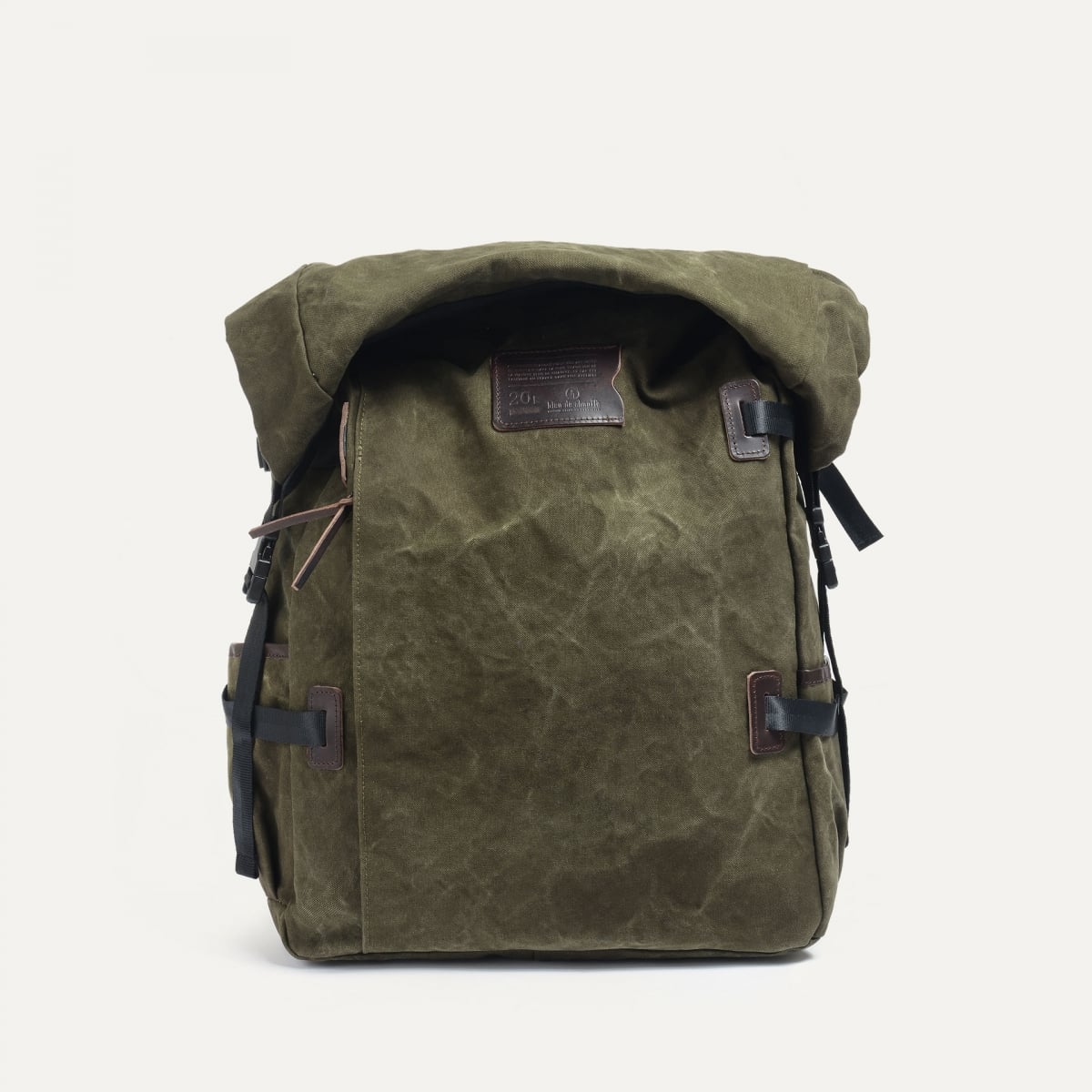 20L Basile Backpack - Dark khaki stonewashed (image n°1)