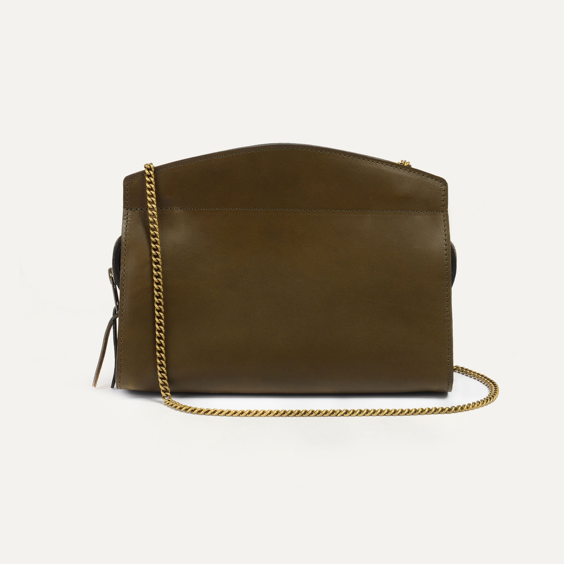 Origami S Zipped clutch bag - Khaki (image n°2)