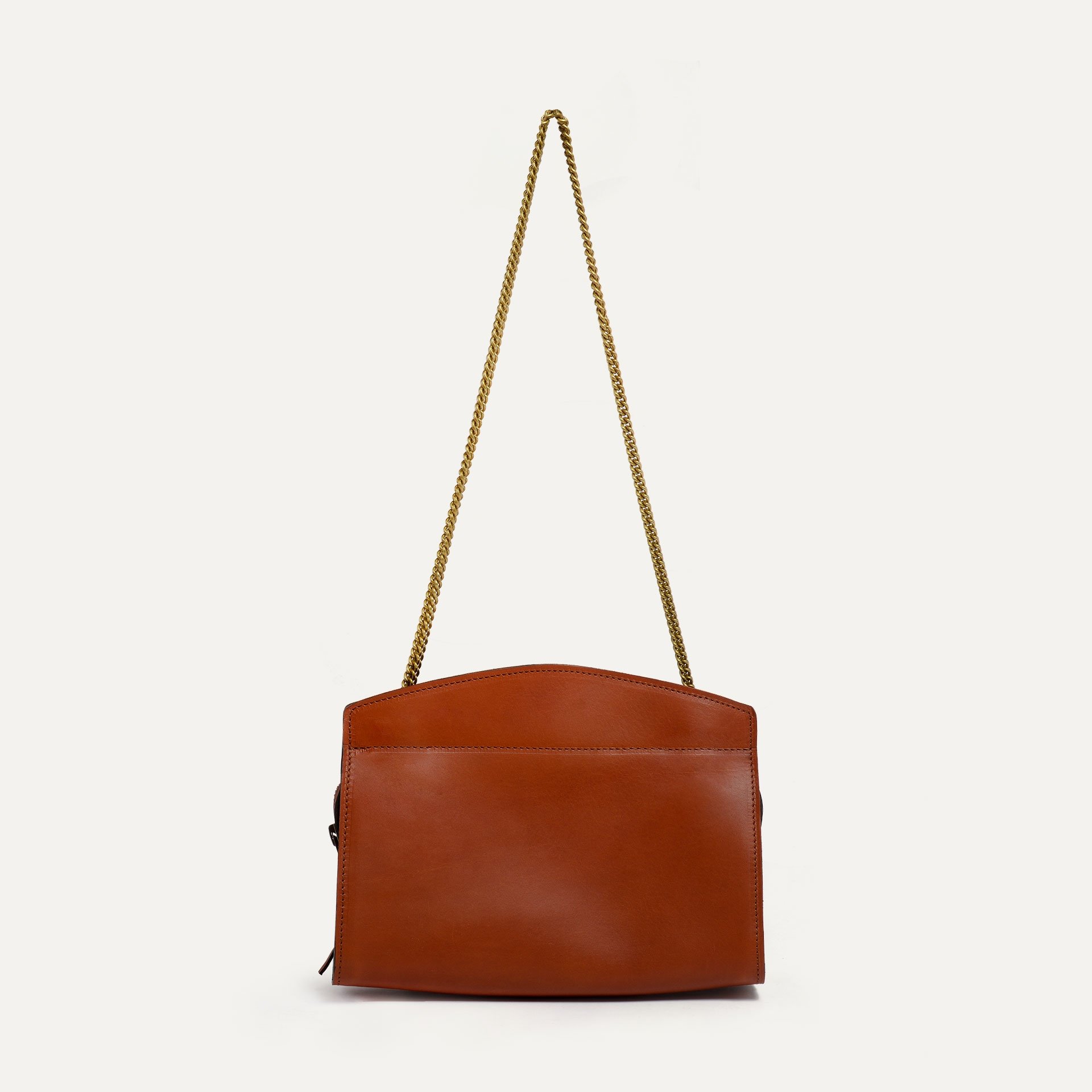 Origami S Zipped clutch bag -Rust (image n°1)