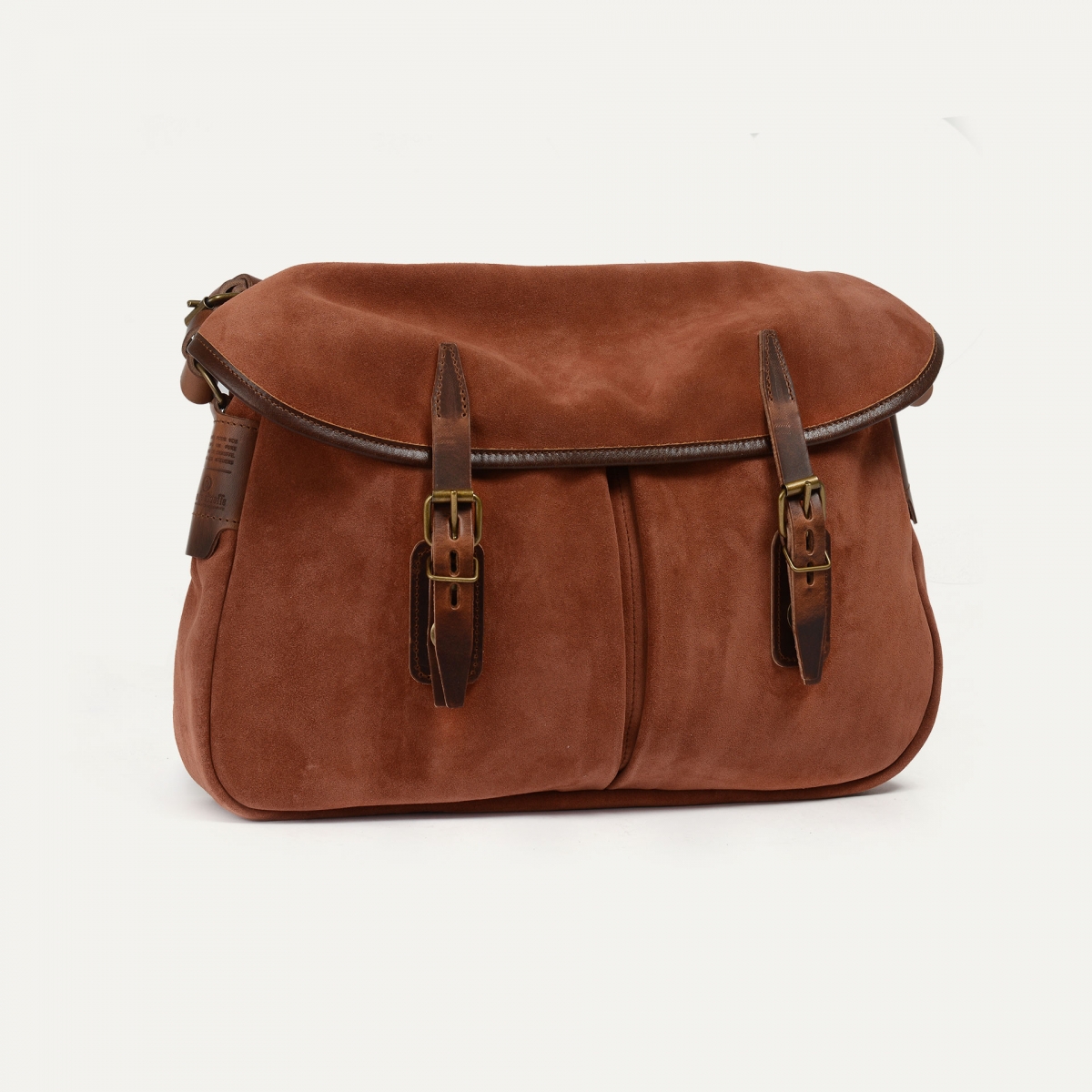 Musette du Pêcheur M  / Cuir Velours - Jasper (image n°2)
