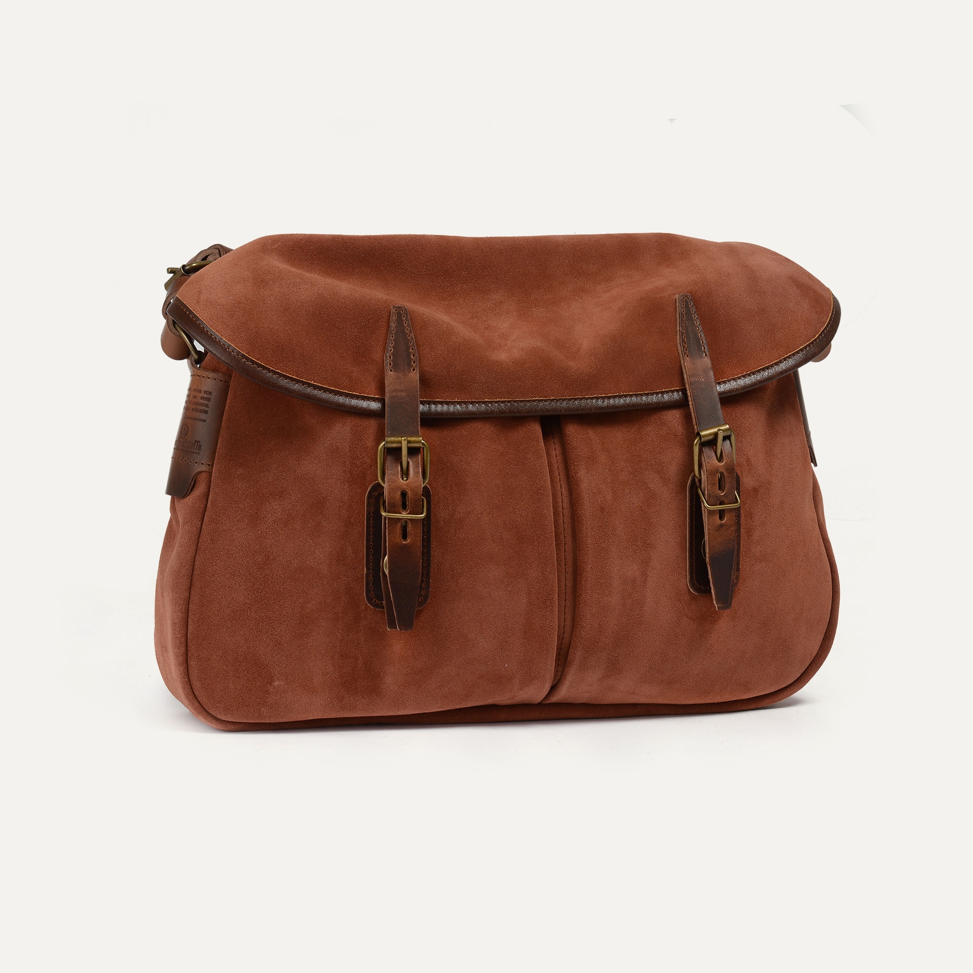 Musette du Pêcheur M  / Cuir Velours - Jasper (image n°2)