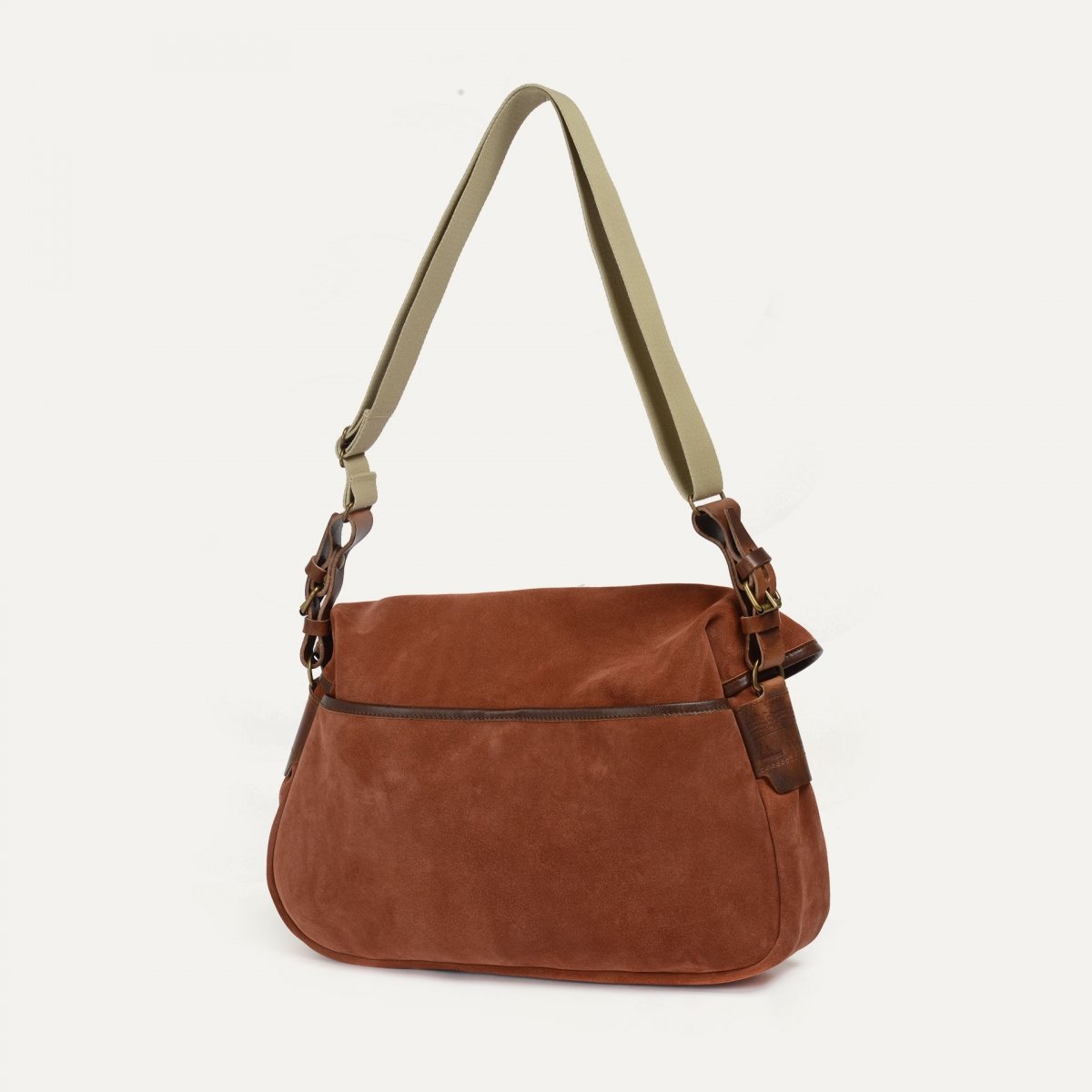 Musette du Pêcheur M  / Cuir Velours - Jasper (image n°3)