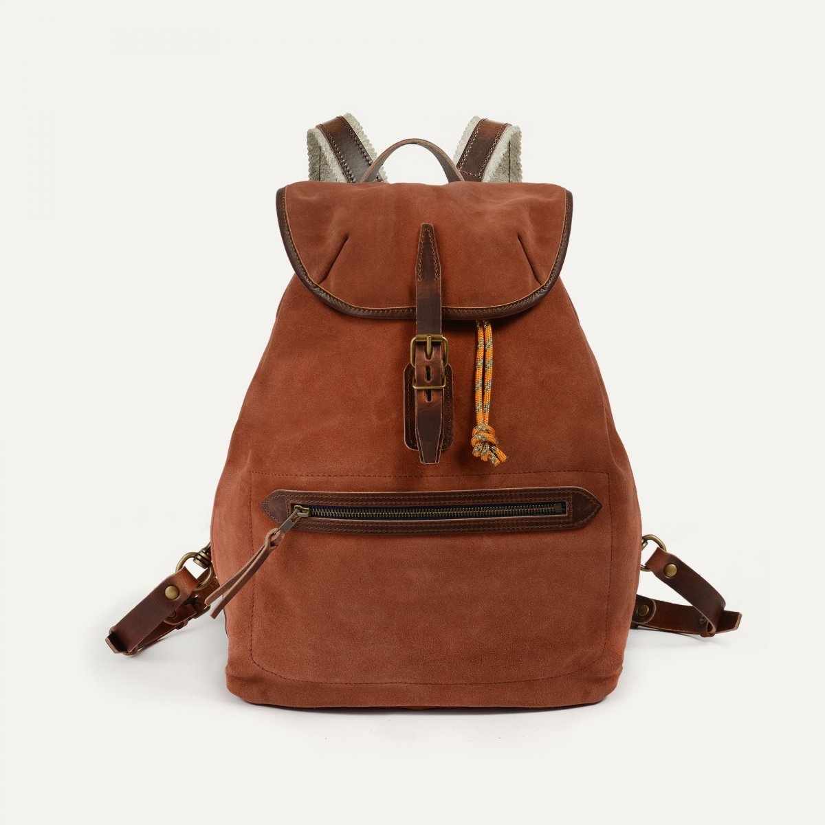 Camp backpack / Suede - Rust (image n°1)