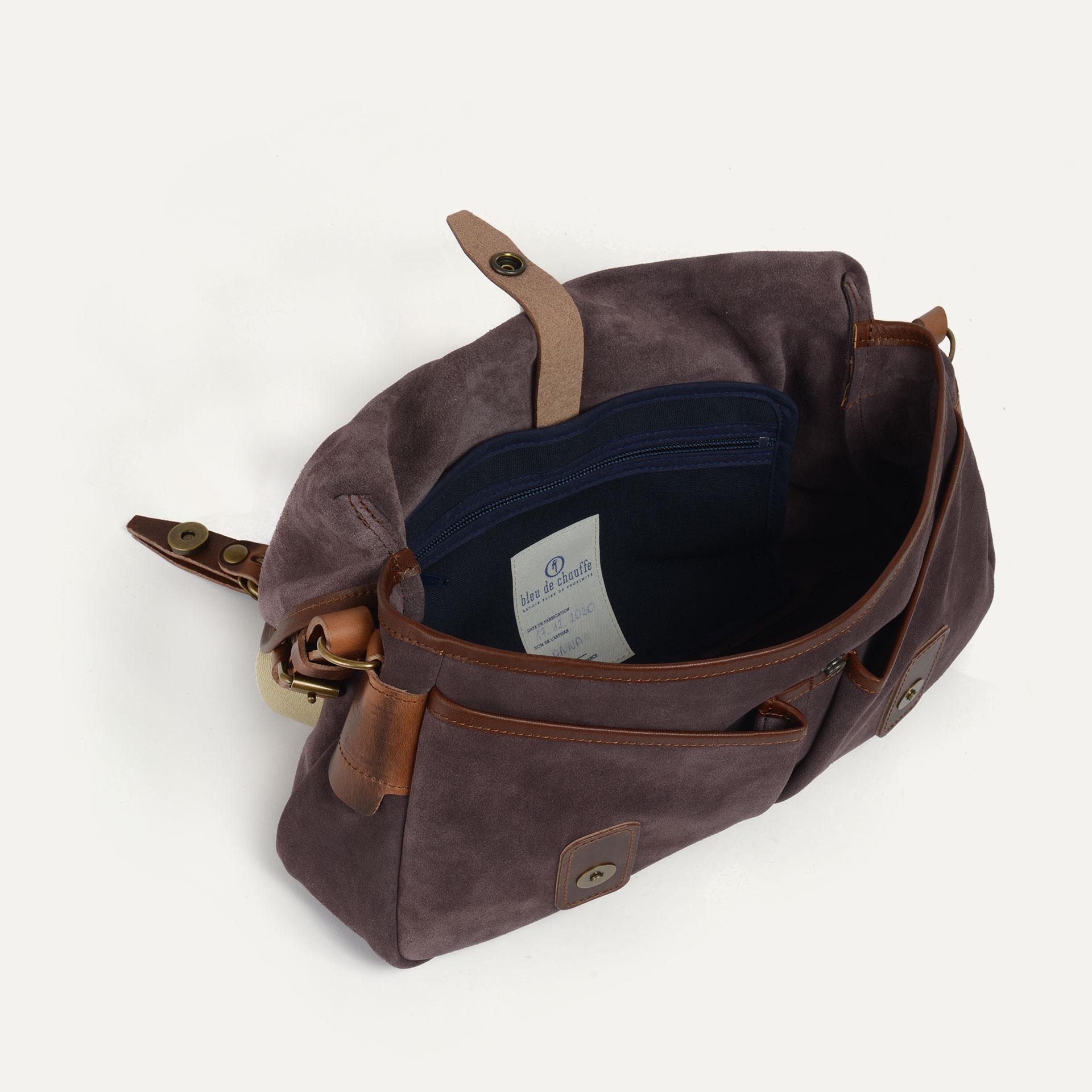 Fisherman's Musette M / Suede - Burgundy (image n°4)