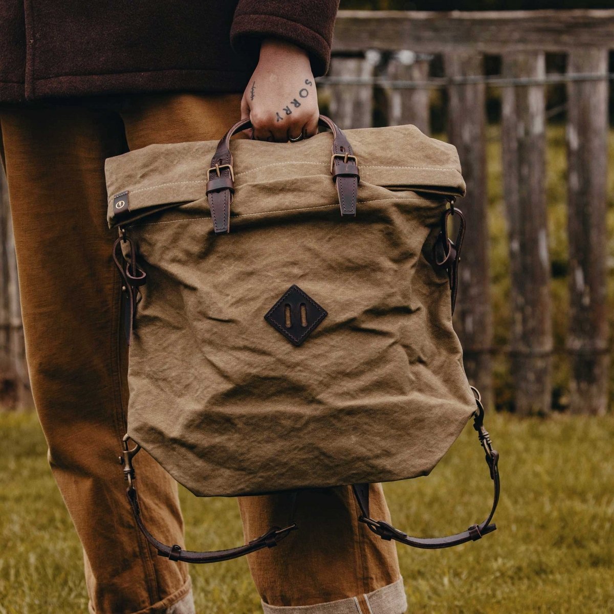 30L Woody backpack - Khaki stonewashed (image n°6)