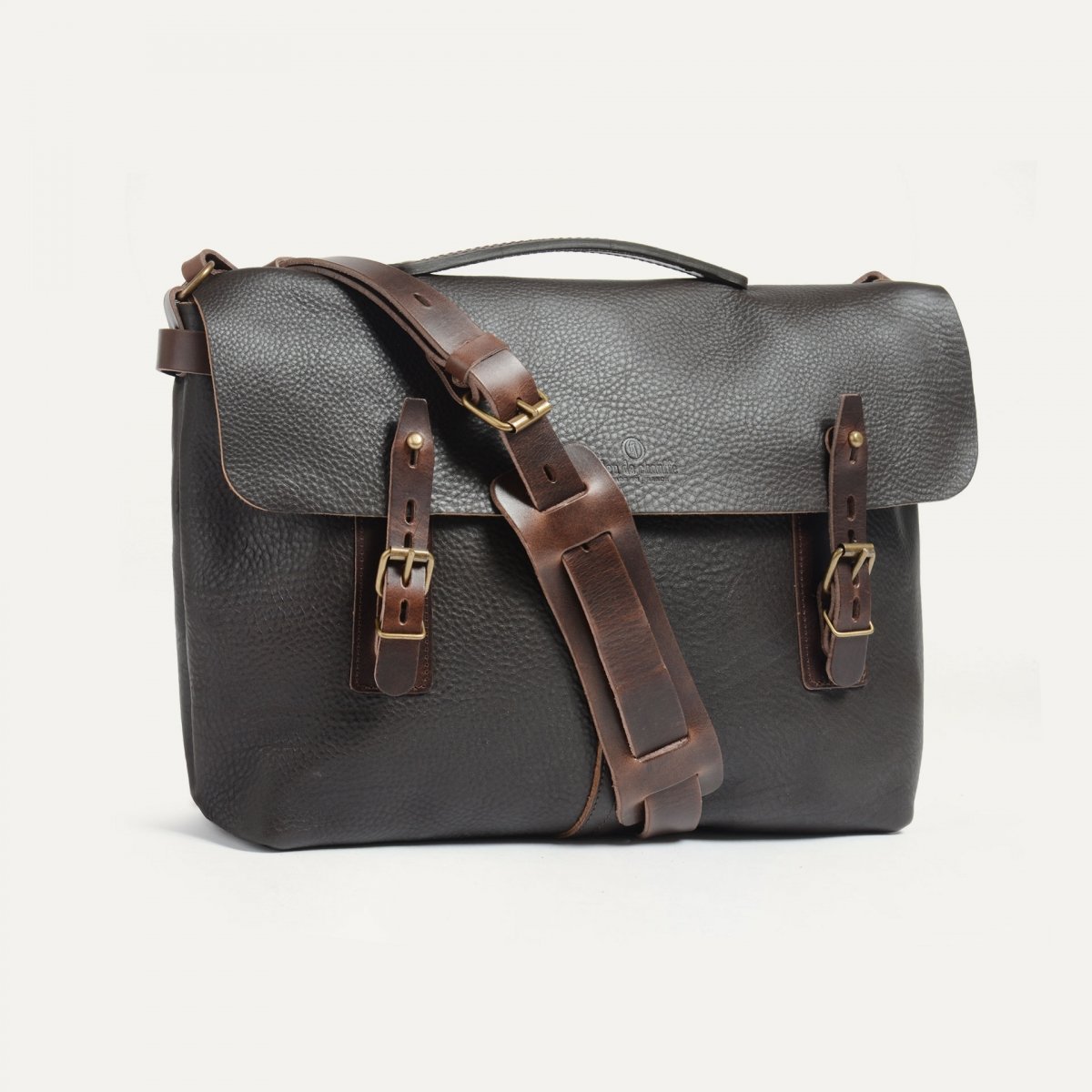 Sac besace Lucien - Marron Brun (image n°2)