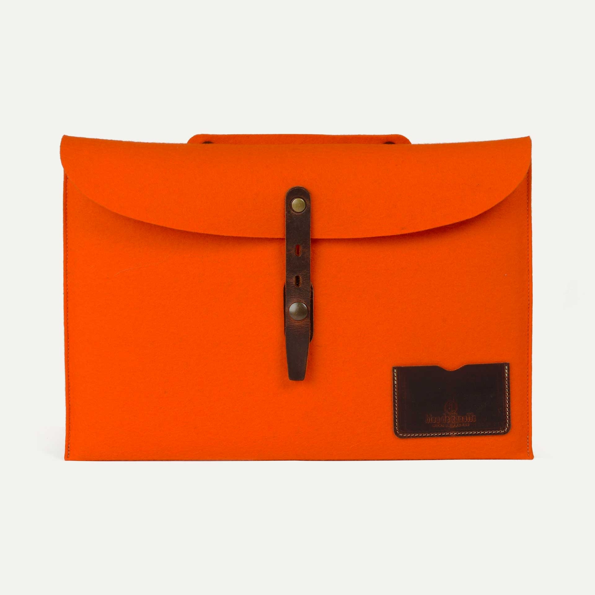 Misha 15” Laptop sleeve - Orange felt (image n°1)