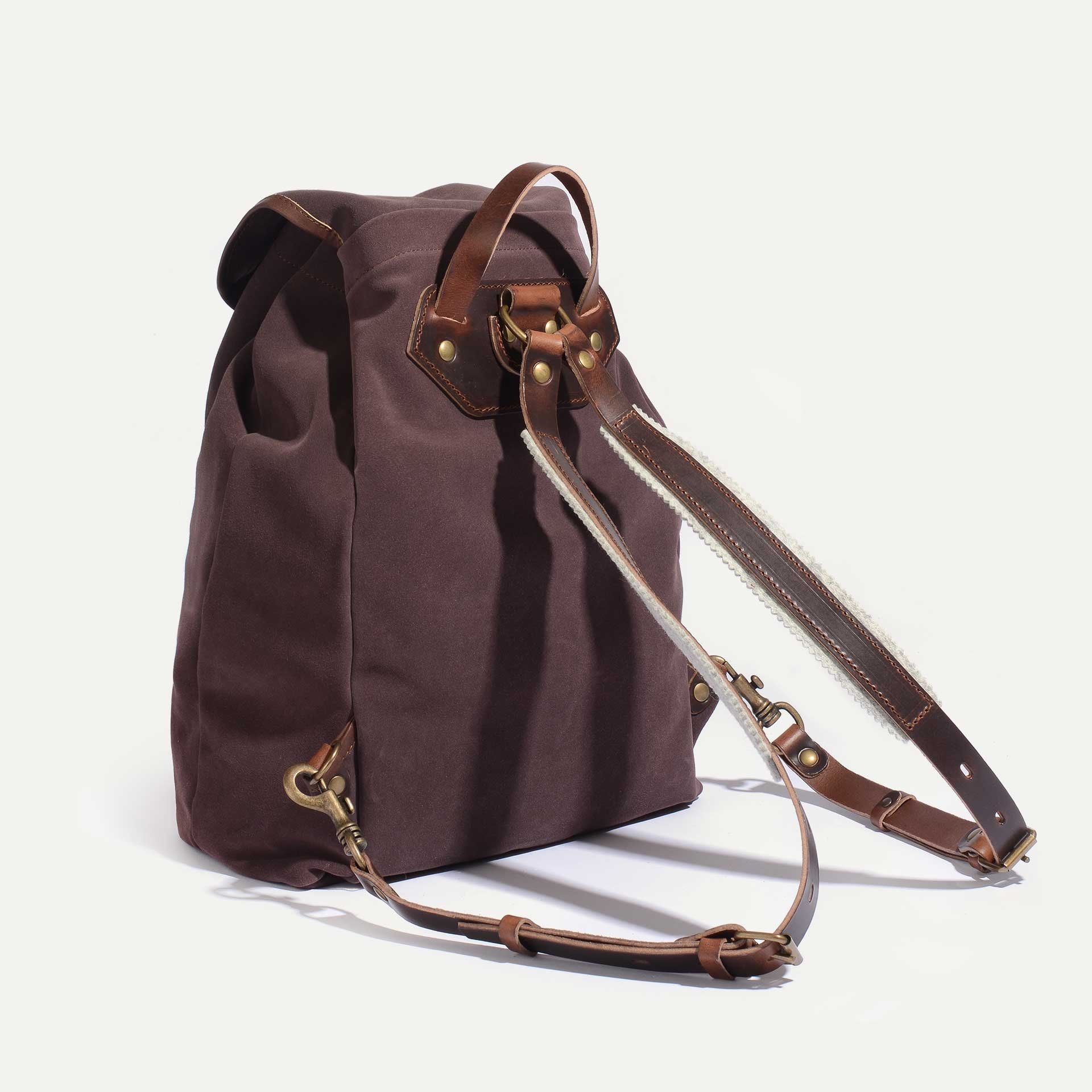 Camp backpack / Suede - Burgundy (image n°3)