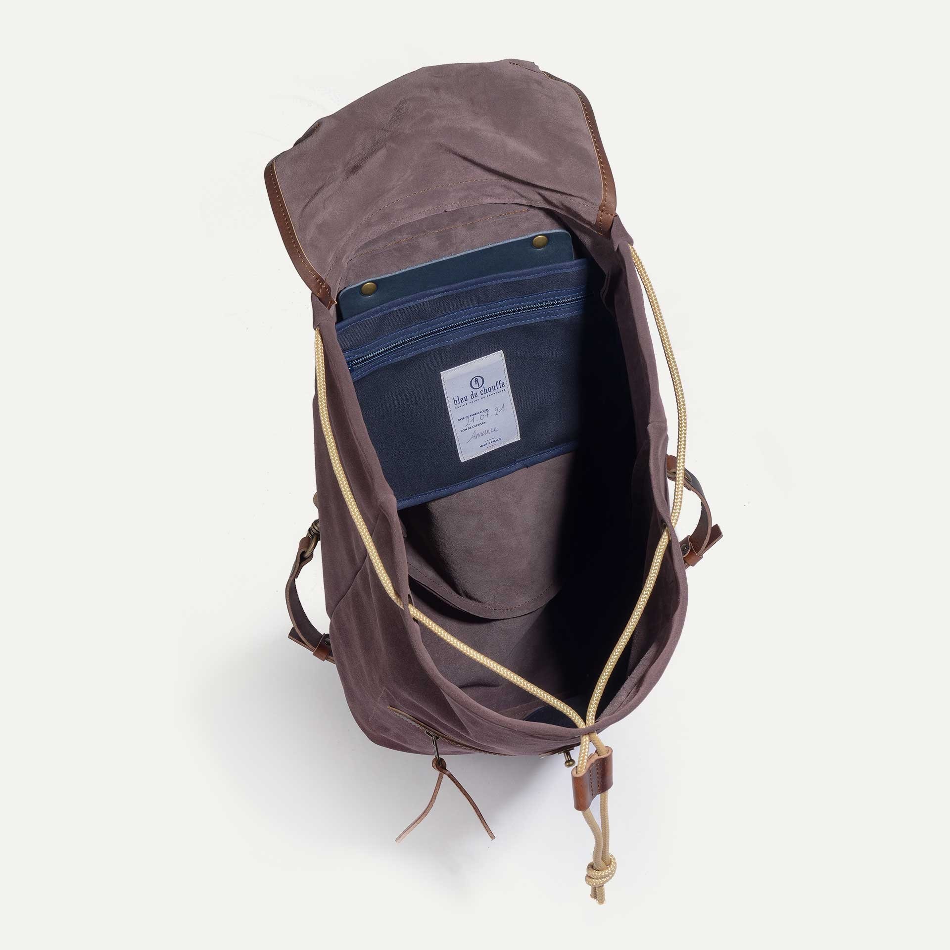 Camp backpack / Suede - Burgundy (image n°4)