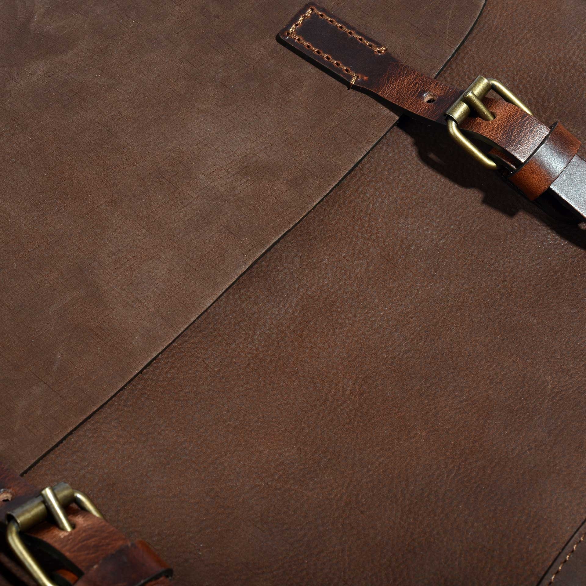 'Telegram' Postman bag  - Coffee / Waxed Leather (image n°6)