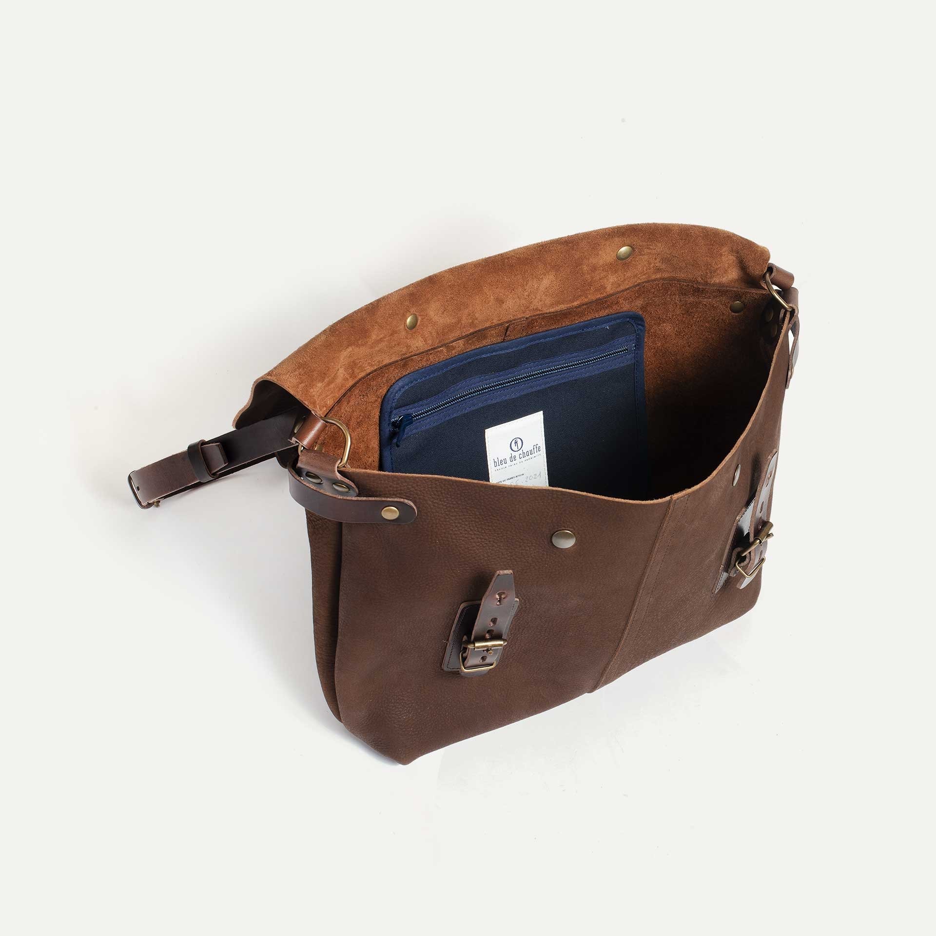 Lucien Satchel bag - Coffee / Waxed Leather (image n°4)