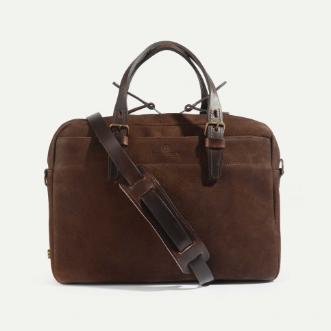 Folder Business bag - Coffee / Waxed Leather