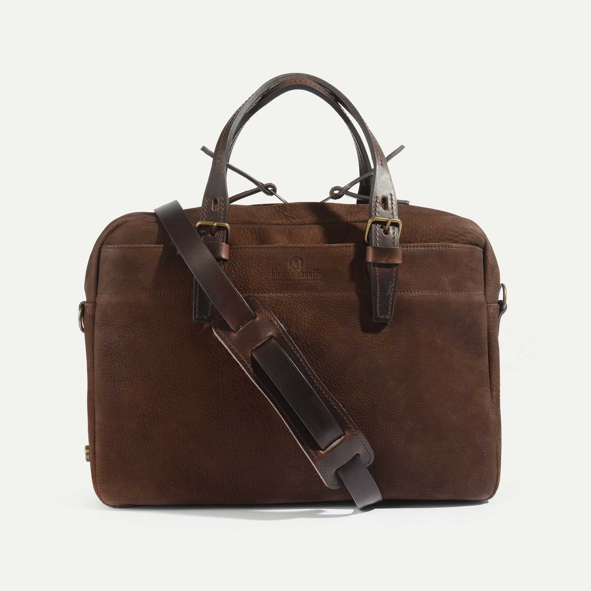 Folder Business bag - Coffee / Waxed Leather (image n°1)