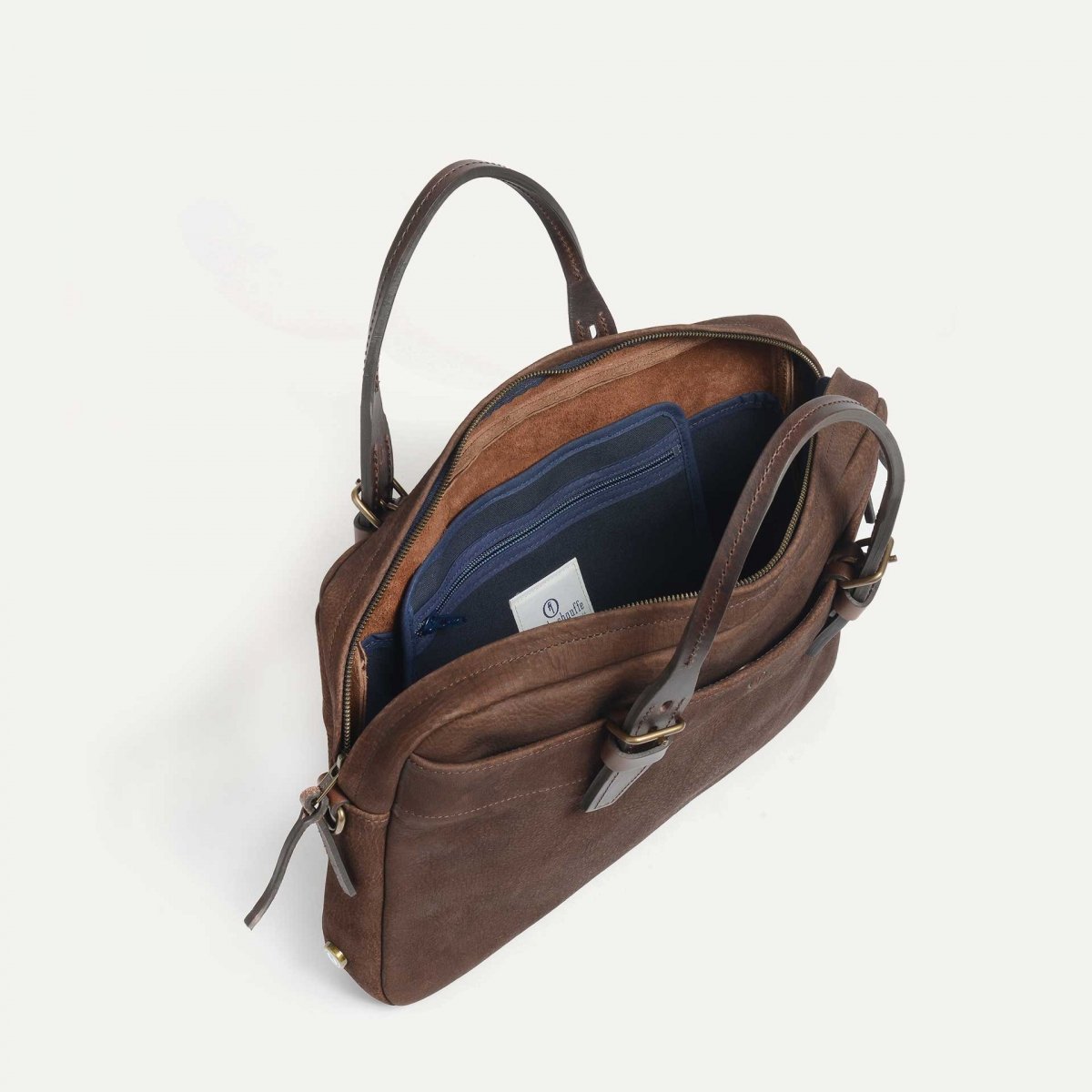 Sac business Folder - Café / Cuir Waxé (image n°4)