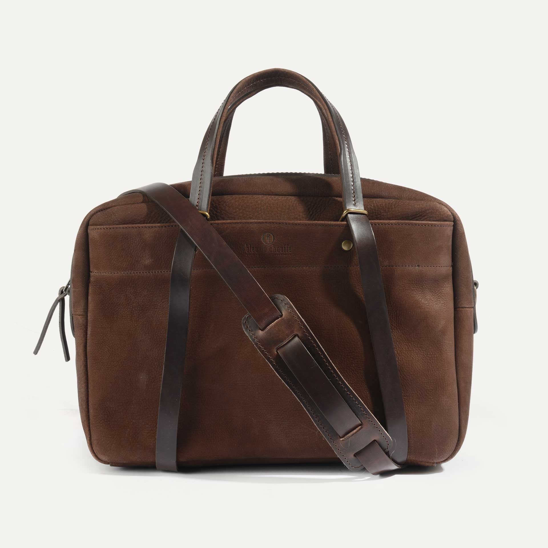 Report Business bag - Coffee / Waxed Leather (image n°1)
