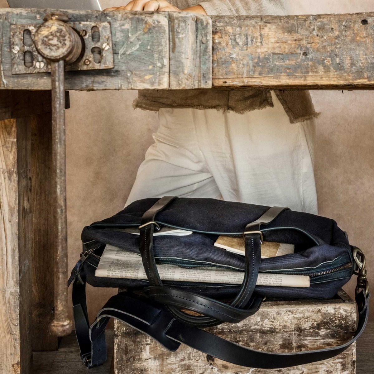Sac ordinateur SUMO - Bleu Caban (image n°8)
