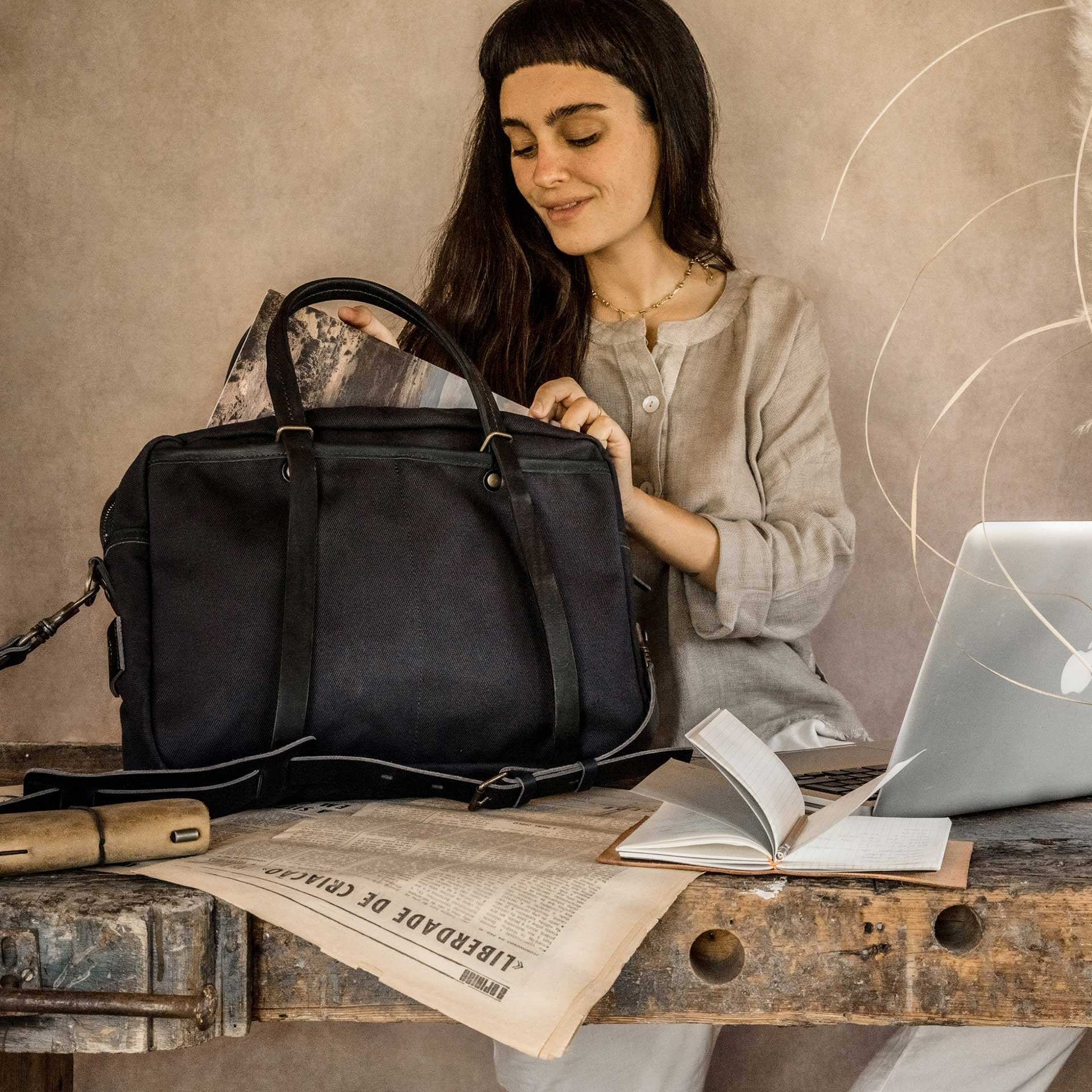 Sac ordinateur SUMO - Bleu Caban (image n°6)
