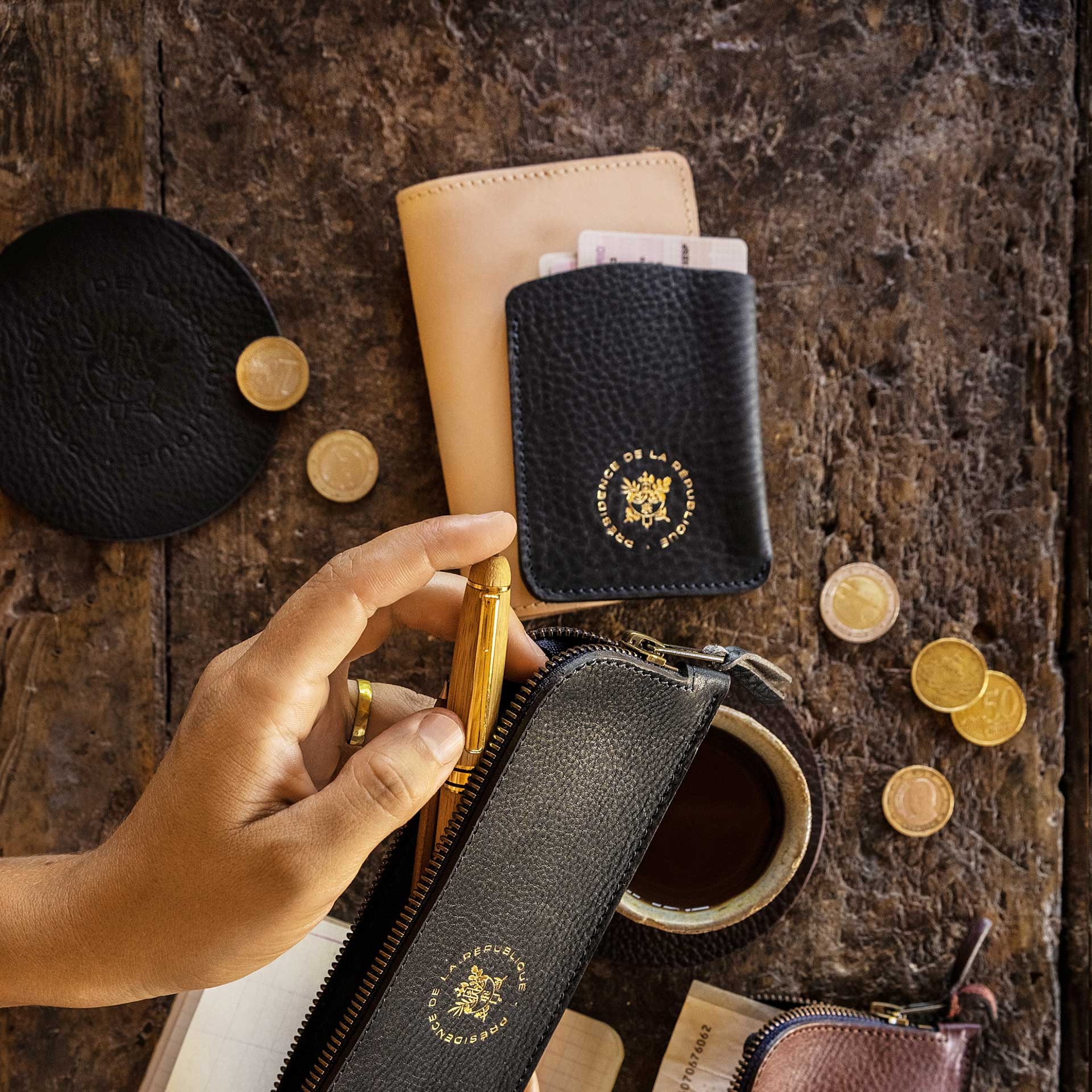 Porte carte PHILAE - Bleu Caban (image n°5)