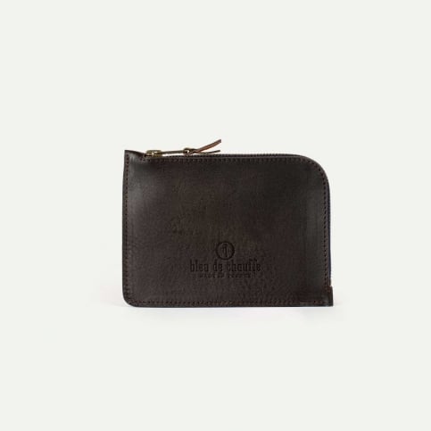 As zippered purse / M - Brown