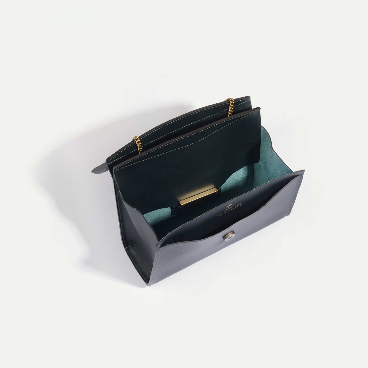 Origami S clutch bag - Peacock blue (image n°4)