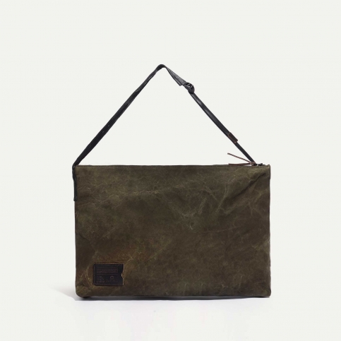 Baston Messenger Bag - Dark Khaki Stonewashed