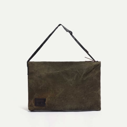 Besace Baston 15L - Kaki Foncé Stonewashed