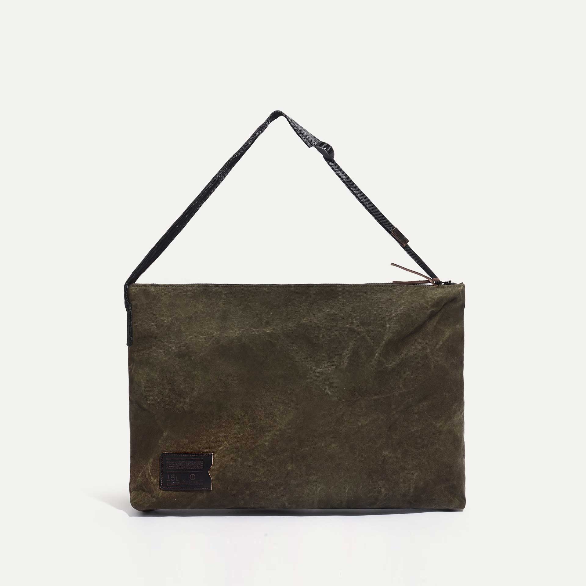 Baston Messenger Bag - Dark Khaki Stonewashed (image n°1)