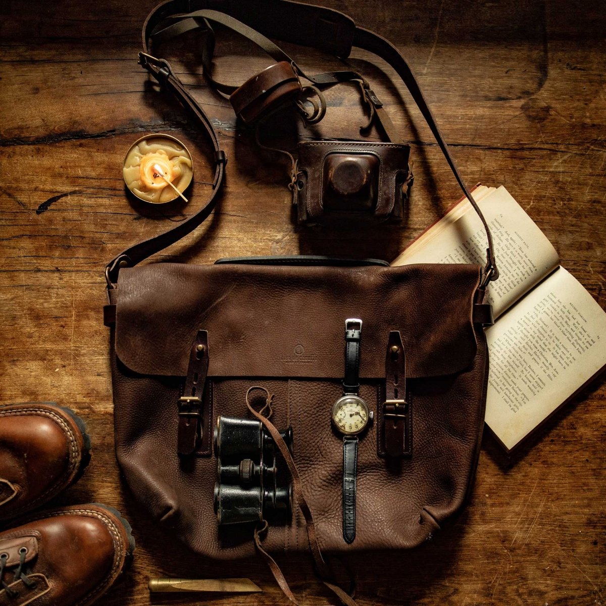 Sac besace Lucien Noir