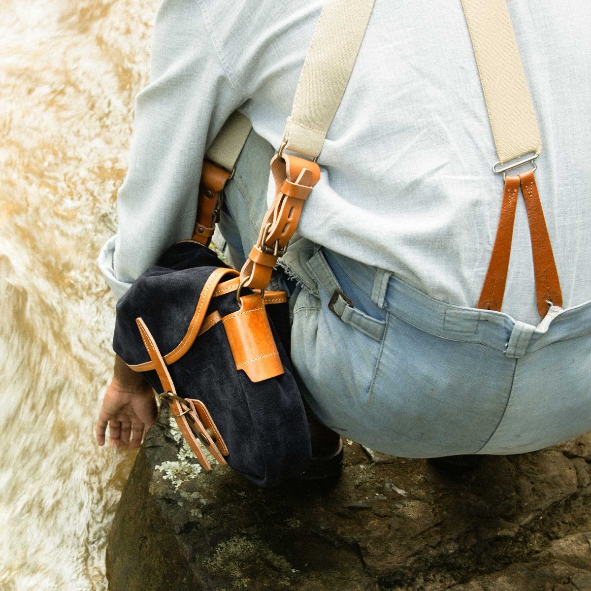 Fisherman's Musette M / Suede - Blue Universe (image n°5)