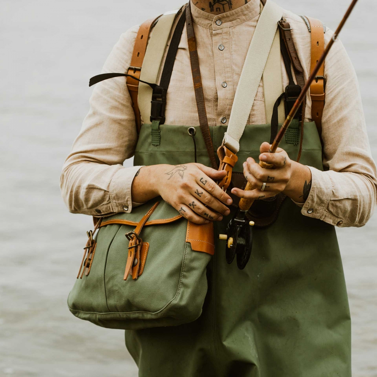 Musette du Pêcheur S - Flechtengrün (image n°6)