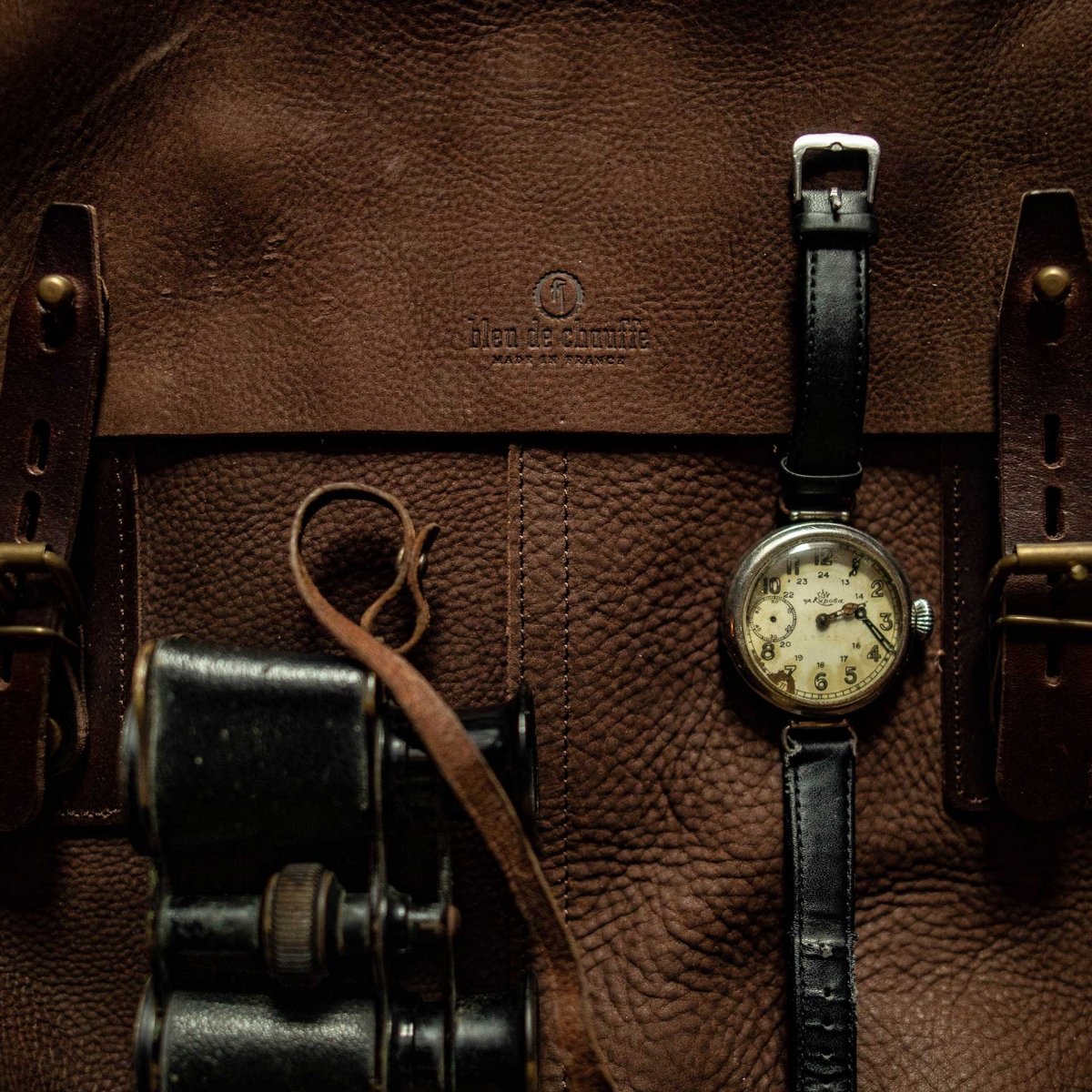 Lucien Satchel bag - Coffee / Waxed Leather (image n°6)