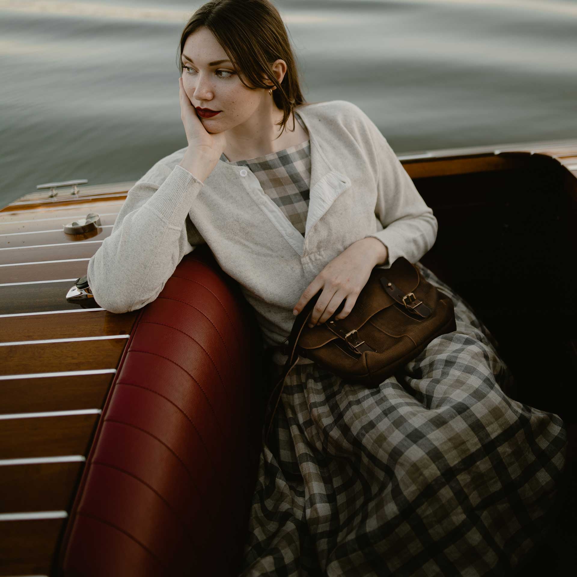 Umhängetasche Louis - Marineblau (image n°7)